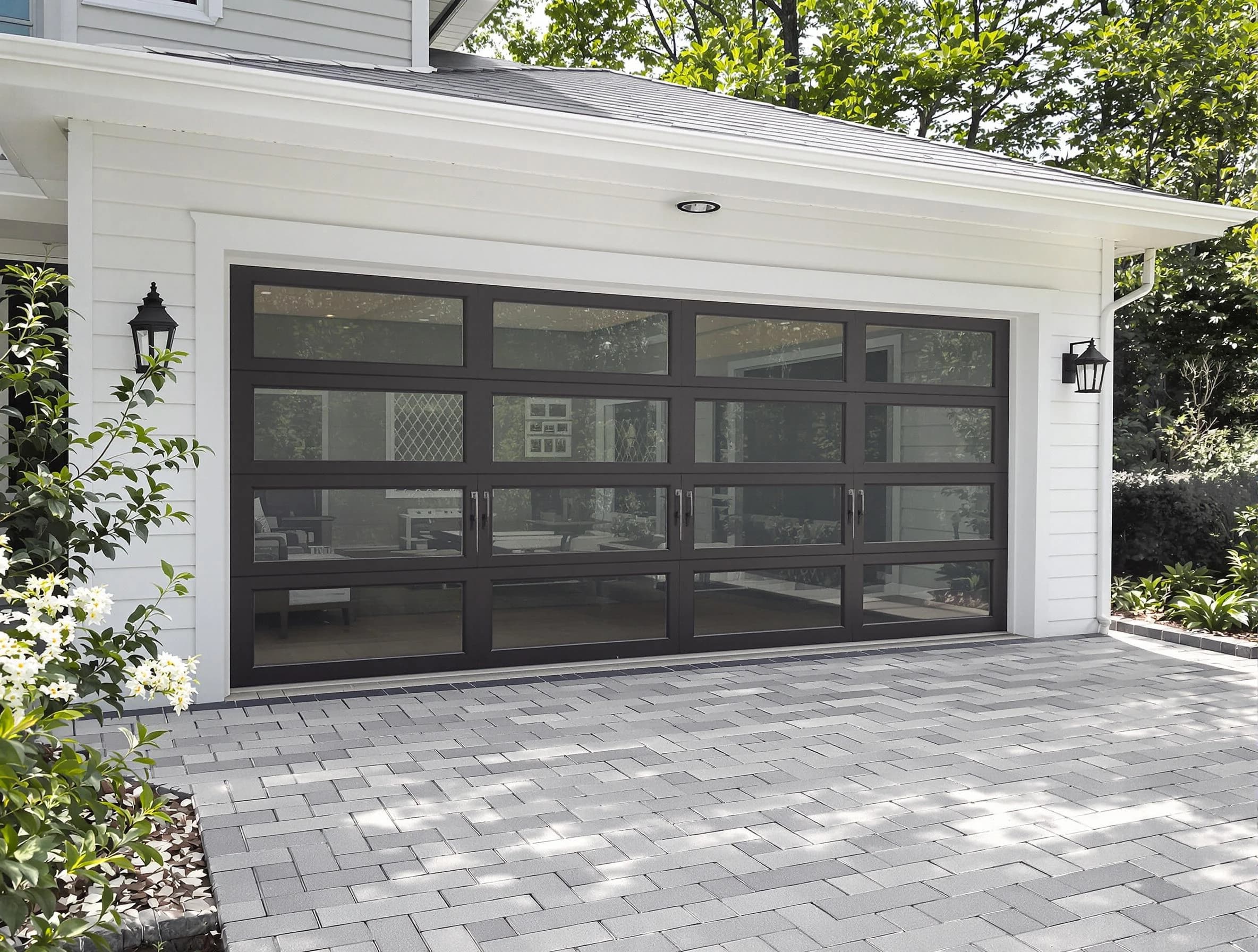 Canonsburg Garage Door Repair design specialist presenting custom garage door options to Canonsburg homeowner
