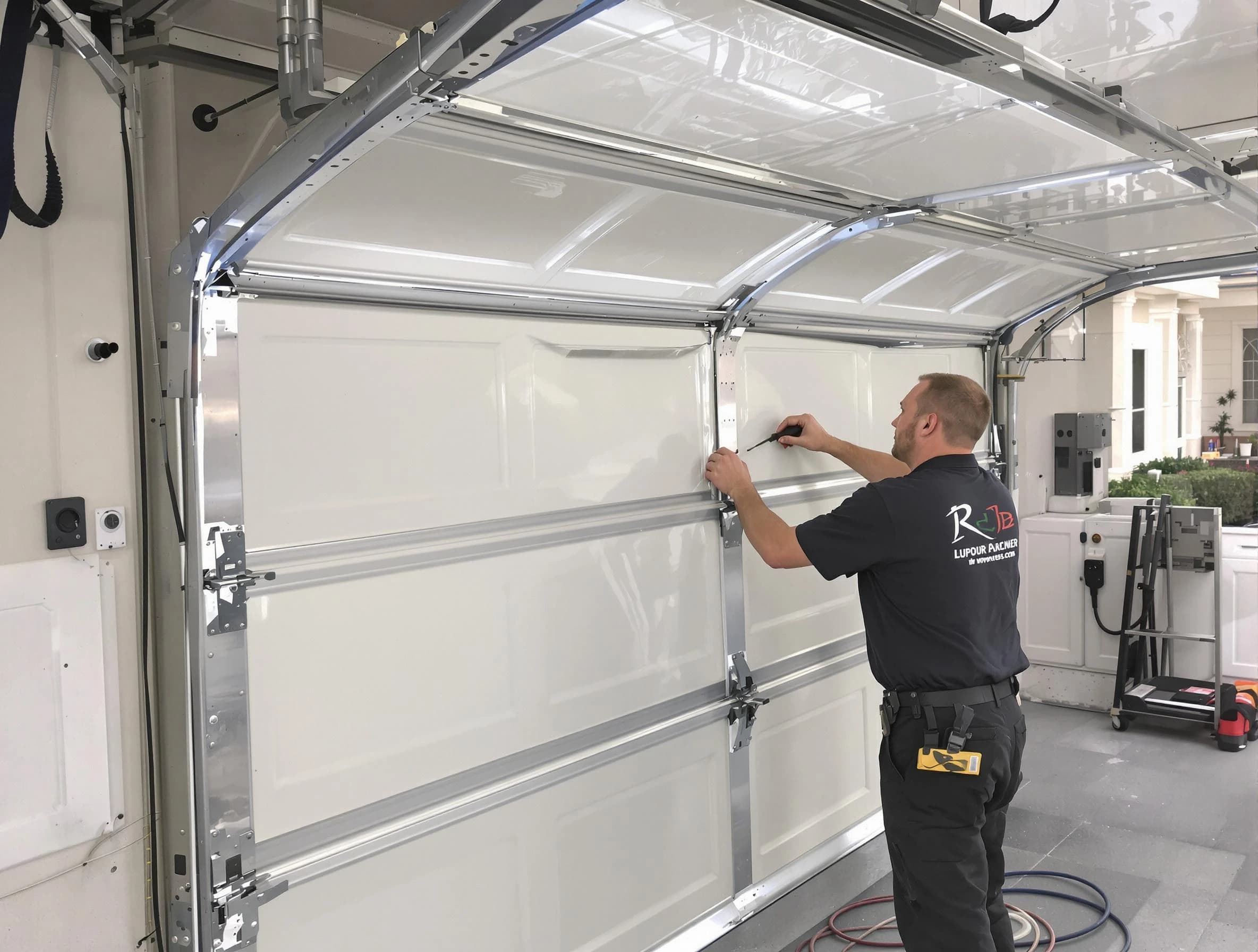 Canonsburg Garage Door Repair professional performing panel repair in Canonsburg