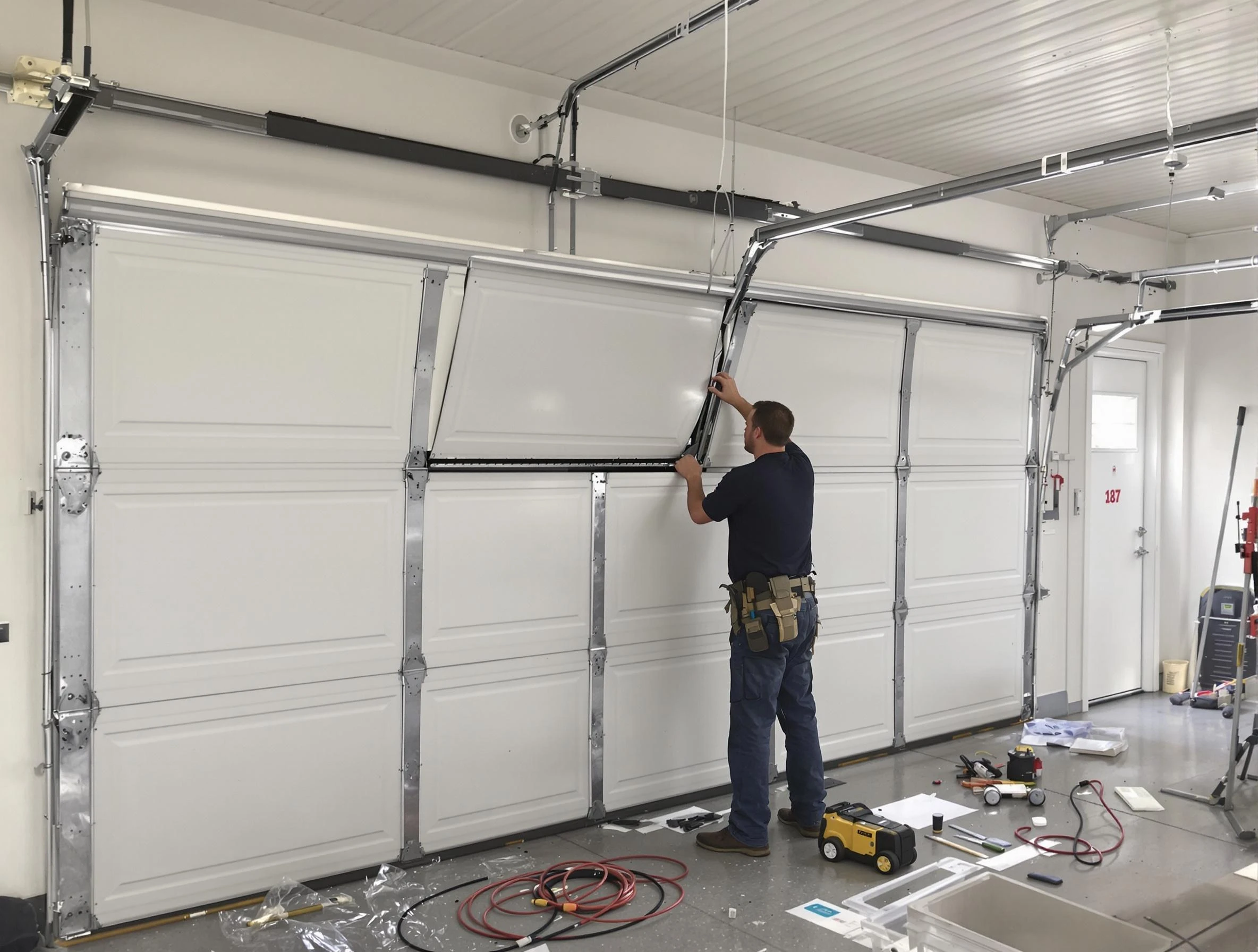 Garage Door Section Replacement in Canonsburg