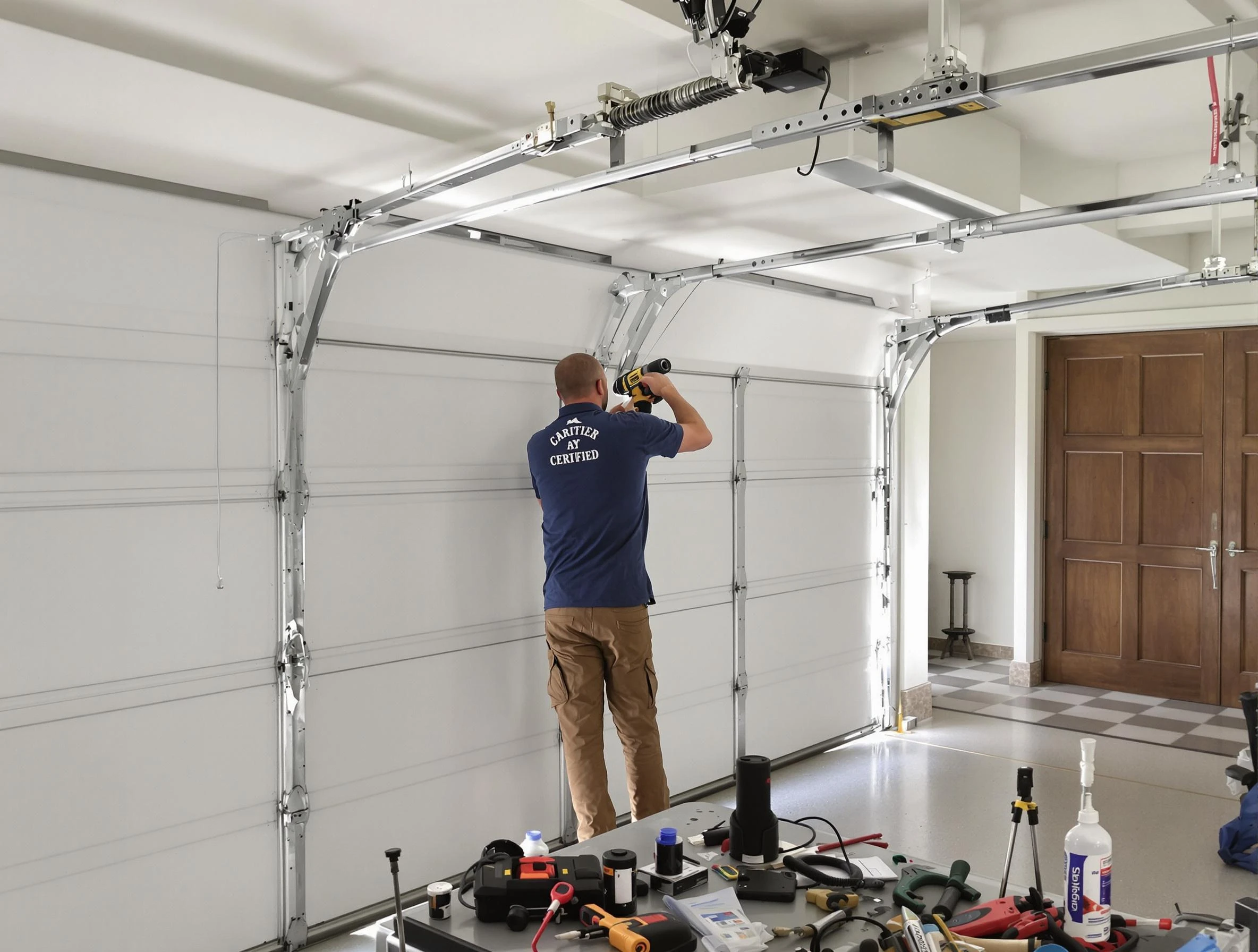 Canonsburg Garage Door Repair certified technician performing precision garage door repair in Canonsburg
