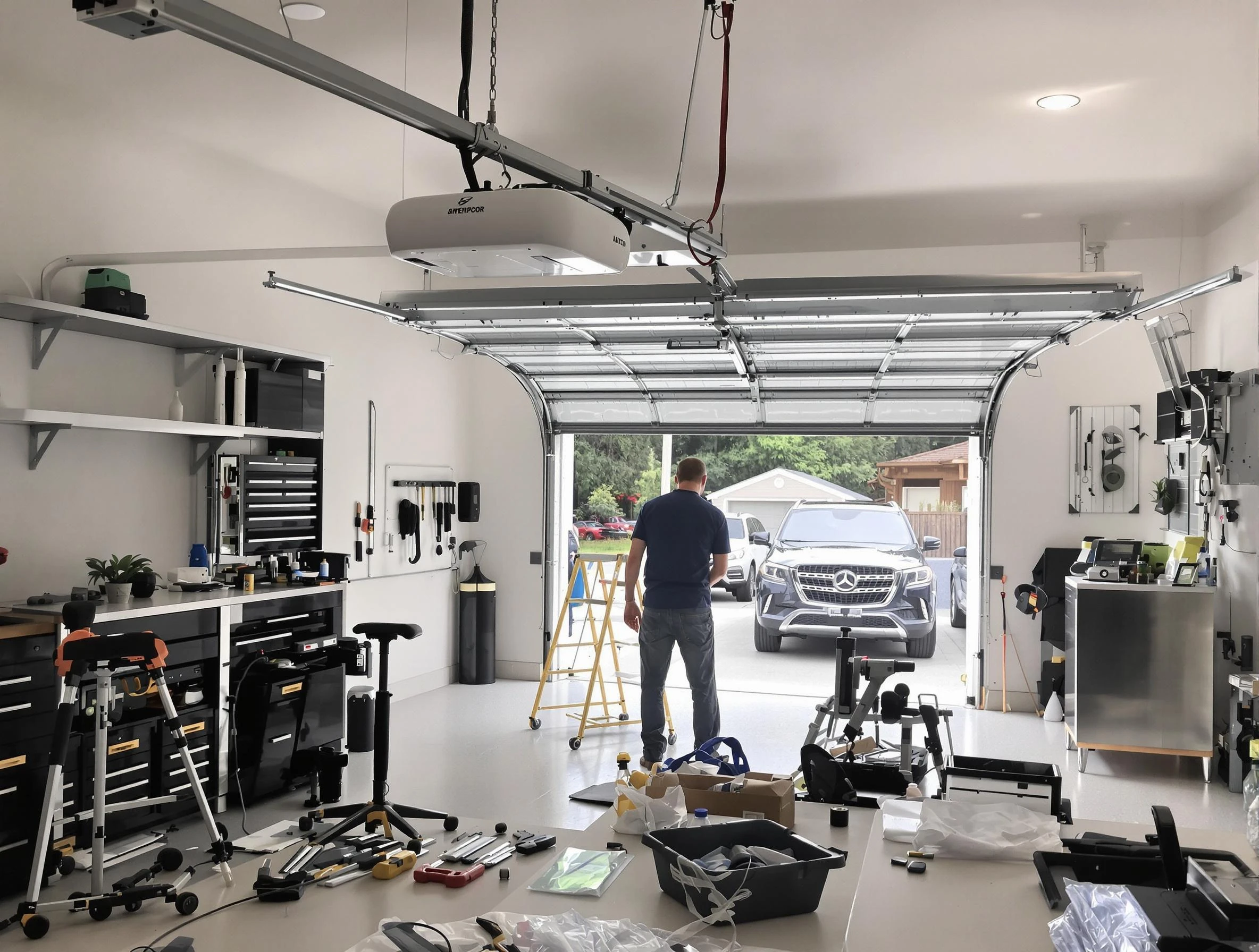 Garage door opener installation by Canonsburg Garage Door Repair in Canonsburg
